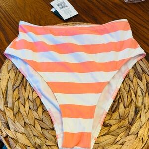 Roxy high waisted bikini bottoms new with tags